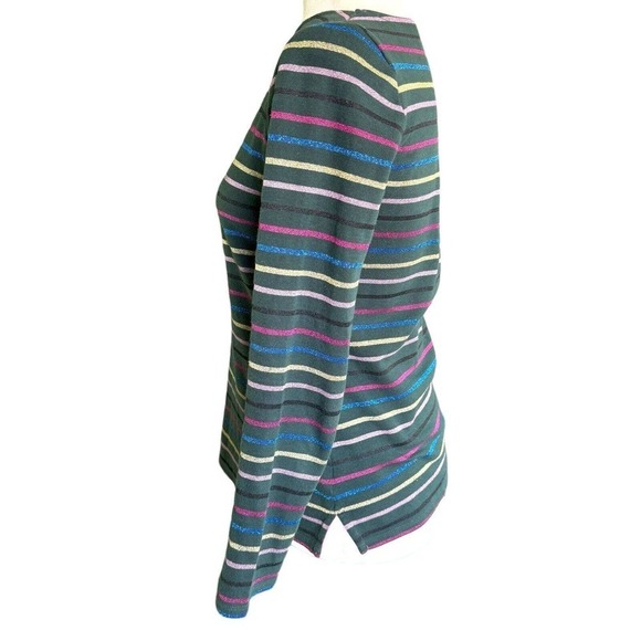 Boden Sparkle Breton Striped Top US Size 4 Multicolor - Picture 2 of 10